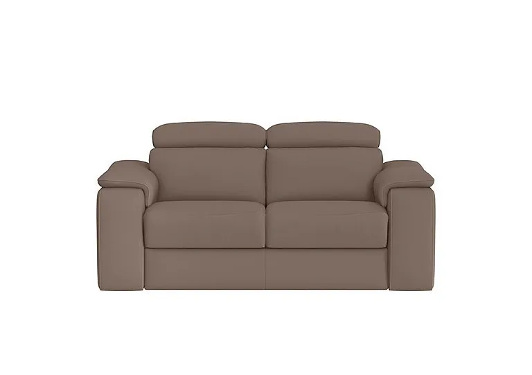 Davide 2 Seater Leather Sofa - Botero Taupe