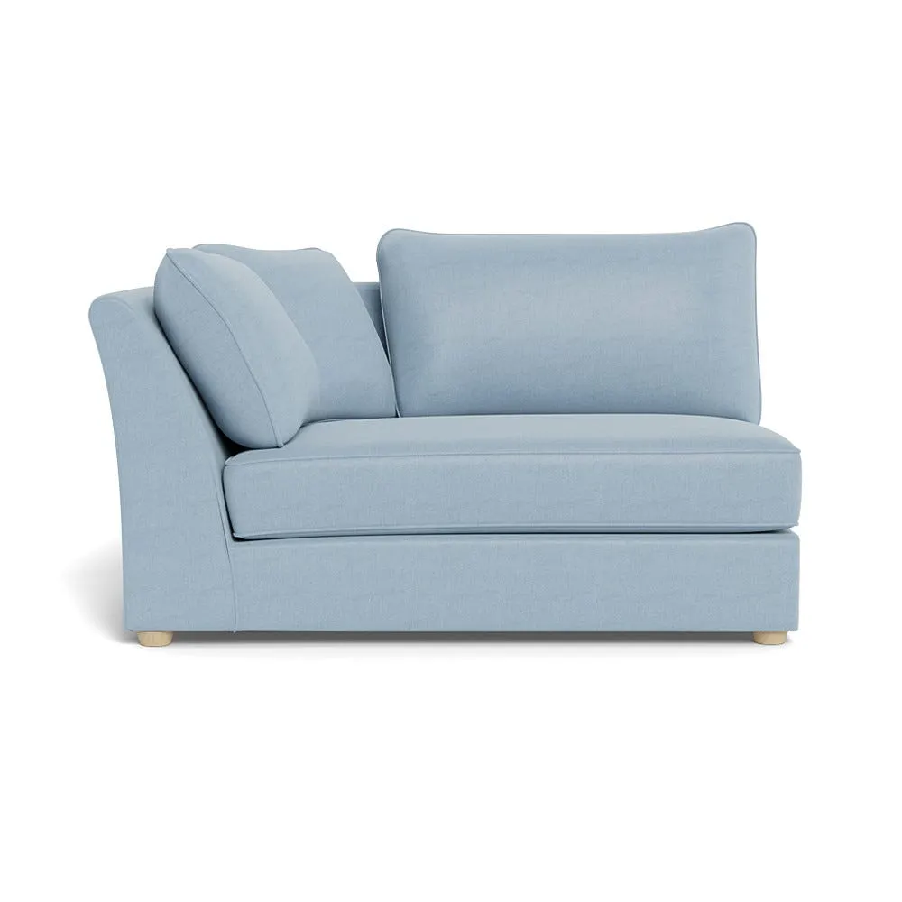 Heal's Tailor Large Curved Left Hand Facing Corner Unit Capelo Linen-Cotton Sea Shanty Natural Feet