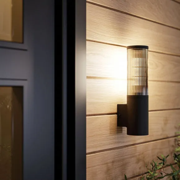 EGLO Salle Ribbed LED Outdoor Wall Light