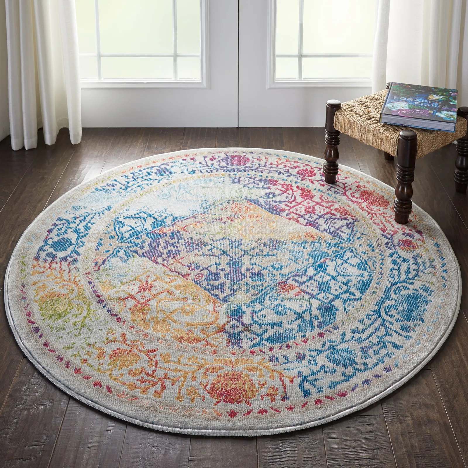 Ankara Global 4 Round Rug MultiColoured