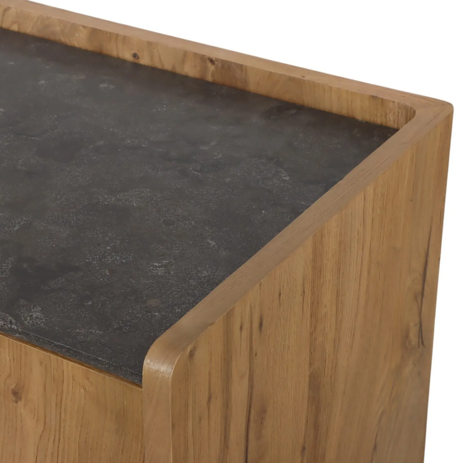 Verdon Sideboard With Blue Stone Top 150X50X82Cm, Brown Oak | Barker & Stonehouse 4