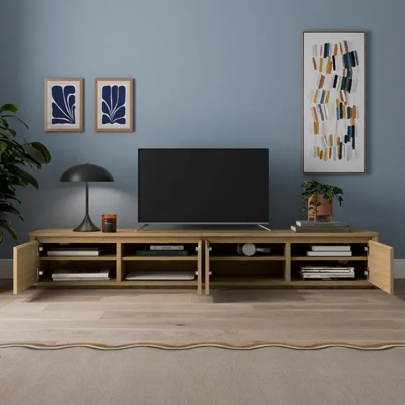 Malik Low Super Wide TV Unit for TVs up to 85" 2