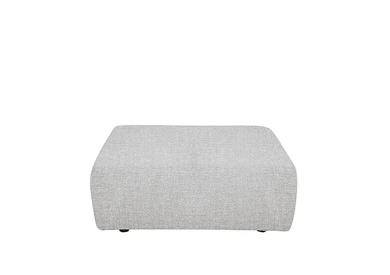 Large Footstool - Plain Silver - Living Room Furniture - In Time for Christmas