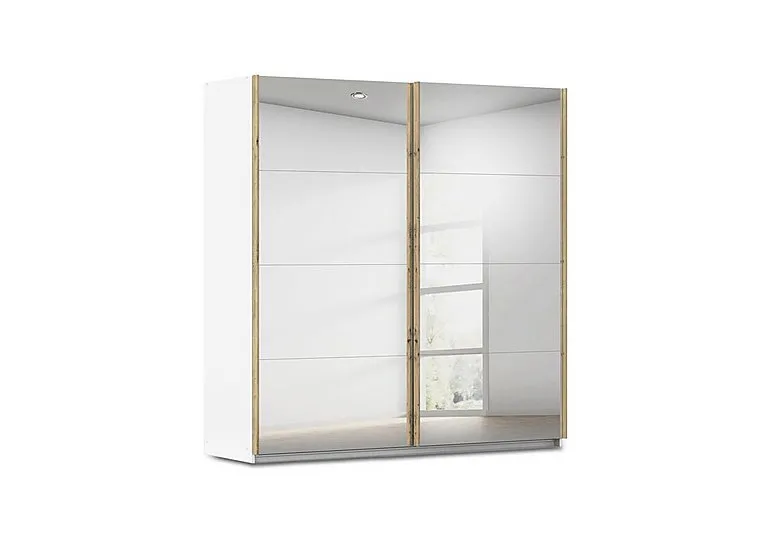 Flavia 226cm 2 Door Decor Mirror Sliding Wardrobe