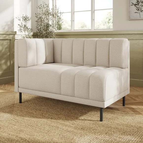 Amali Corner Dining Bench, Textured Weave 3