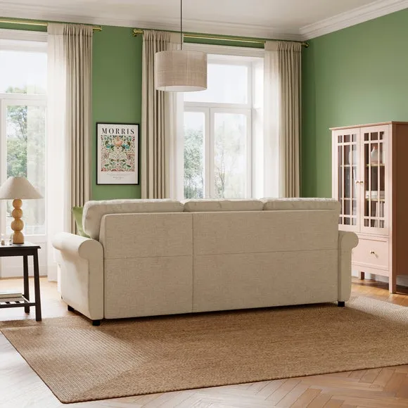 Eleanor Luxe Chenille Corner Trundle Storage Sofa Bed 2