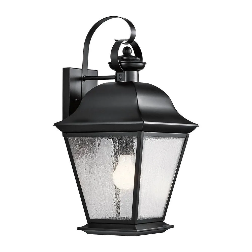 Netlighting Mount Vernon Large Wall Lantern Black IP44