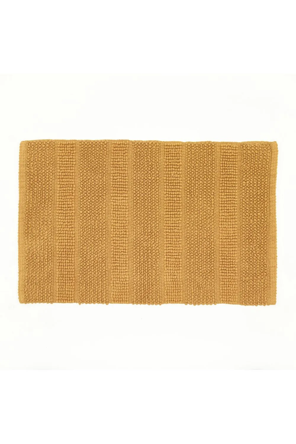 Deyongs Romeo Textured 100% Cotton Bath Mat - 1500gsm Absorbent Bathroom Rug | 1846 in Light Sand 2