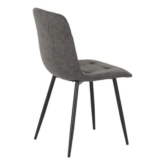 Fenton Set of 2 Dining Chairs, Faux Suede 6