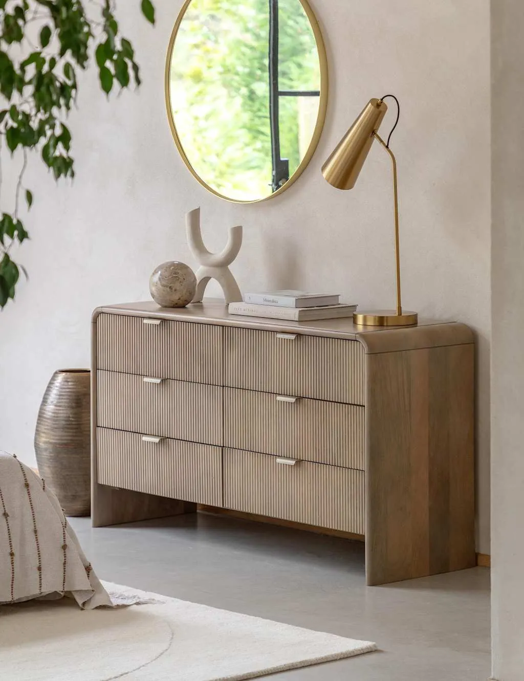 Gallery Direct Colonna 6 Drawer Chest Natural