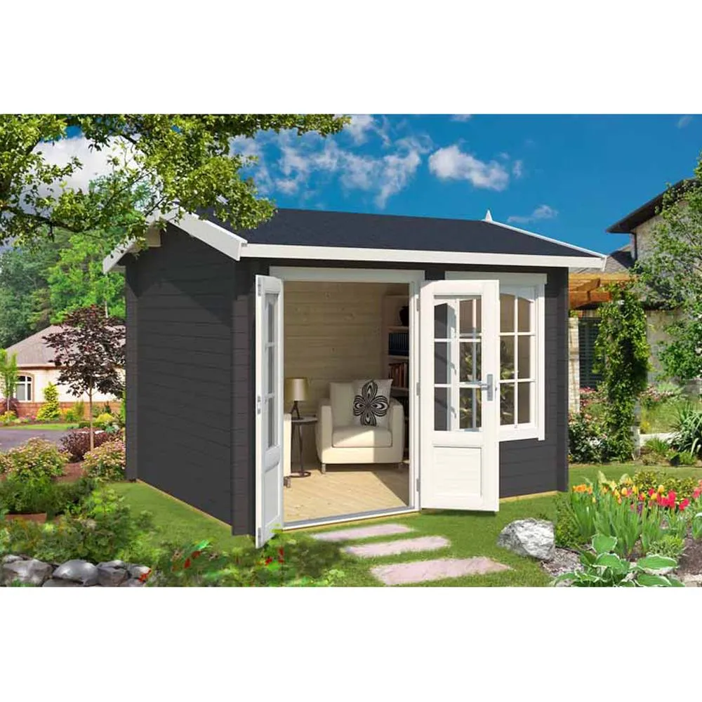 Lasita Maja Ltd Alex-Log Cabin, Garden Room, Home Office - L340xW308.3xH245.1 cm in Beige 3
