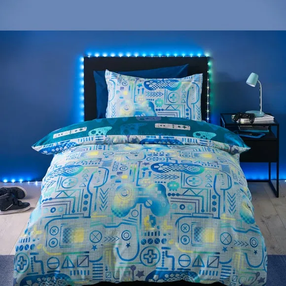 Catherine Lansfield Gamer Duvet Cover & Pillowcase Set 1