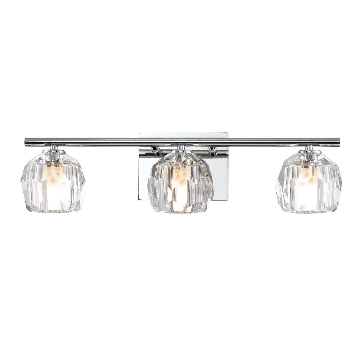 Netlighting Quoizel Regalia Wall Lamp Polished Chrome 3000K IP44 in Grey