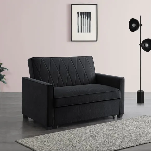 Serviya Fabric Compact Double Sofa Bed 3