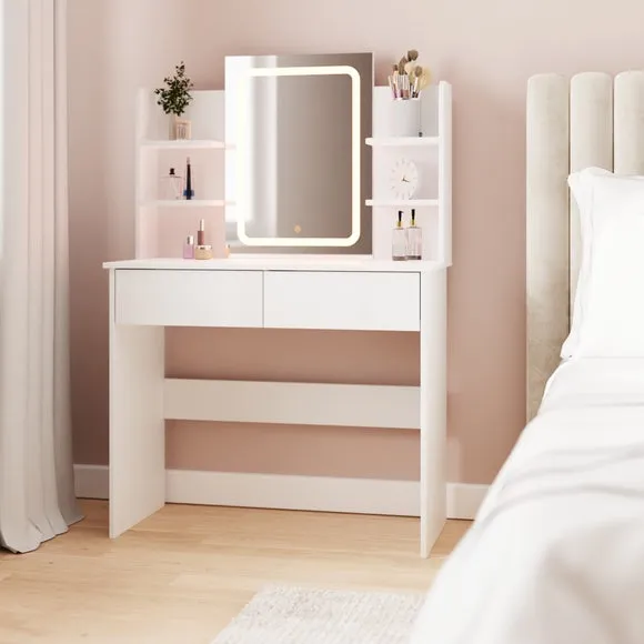 Sadie Dressing Table with LED Mirror 2