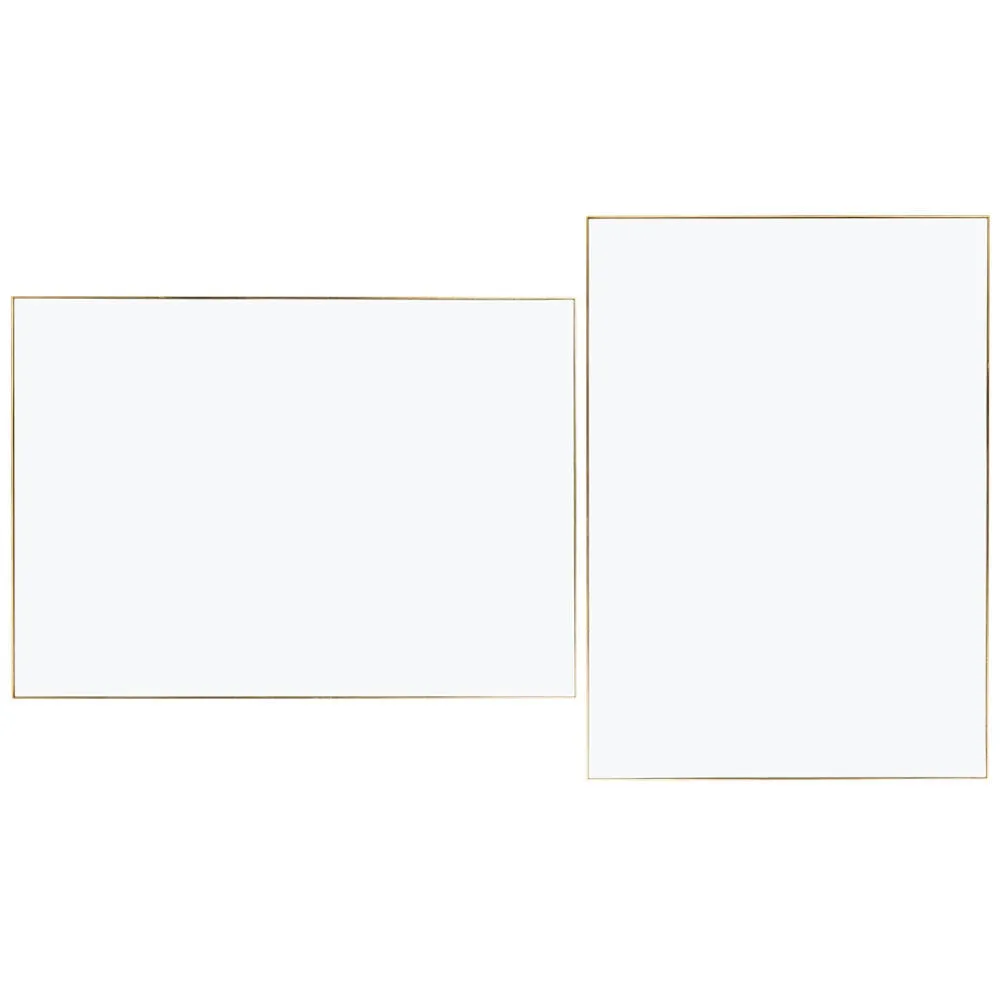 Heal's Fine Edge Mirror Rectangle 70x50cm Gold 1