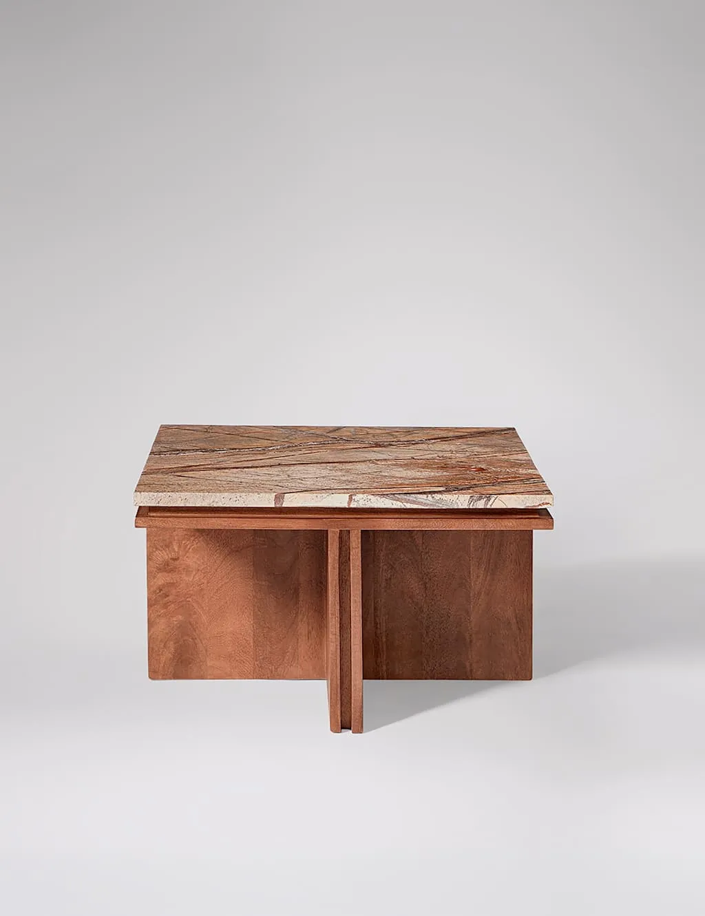 Swoon Compton Marble Coffee Table Brown