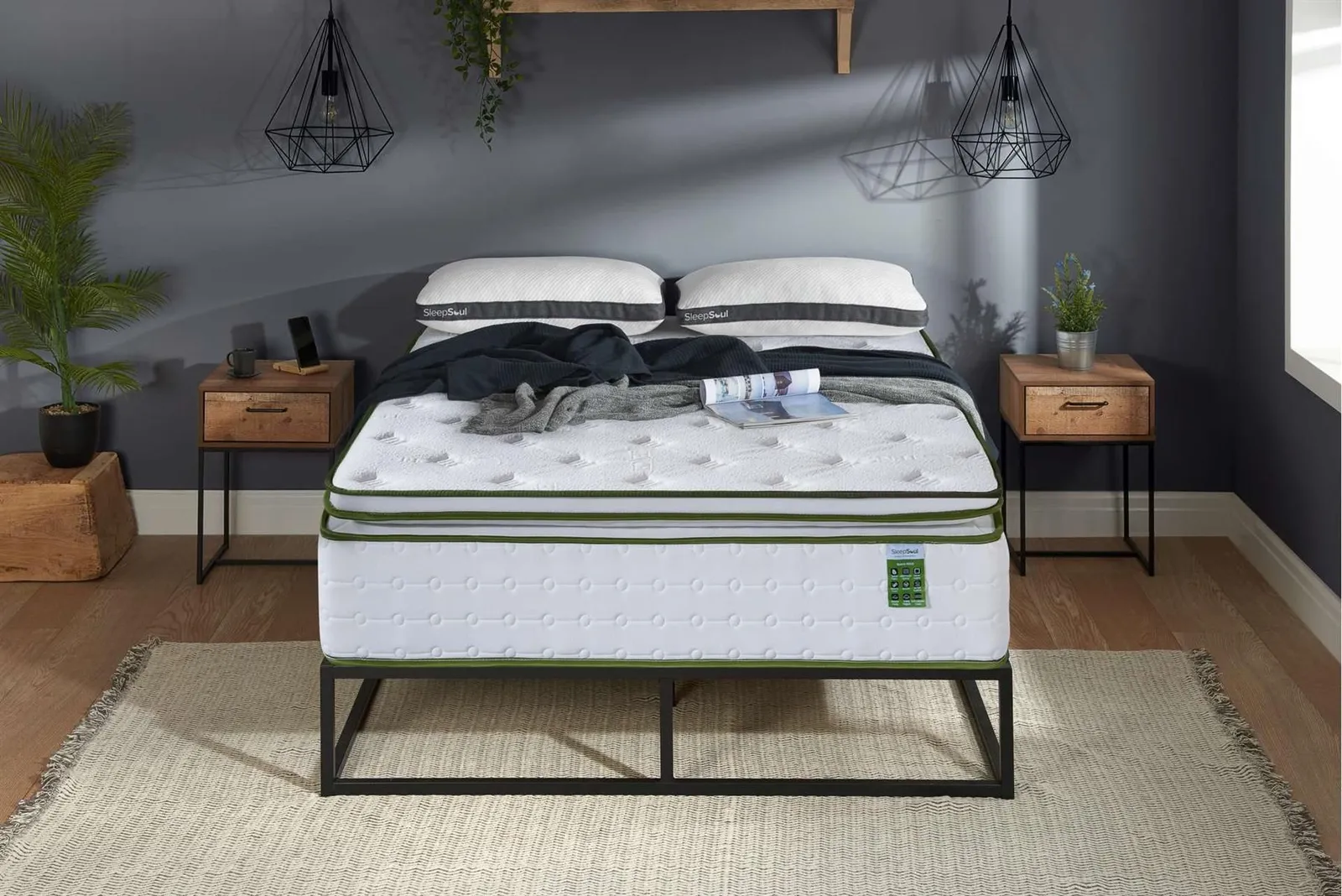Birlea SleepSoul Space Orthopaedic Mattress Memory Foam Pocket Sprung in White 3