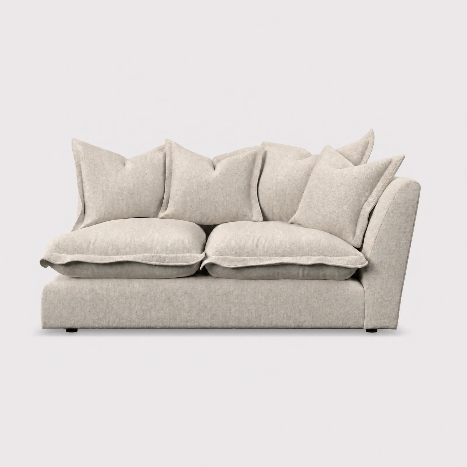 Odyssey 2 Seater With 1 Arm Right Modular Sofa, Neutral Fabric | Barker & Stonehouse 1