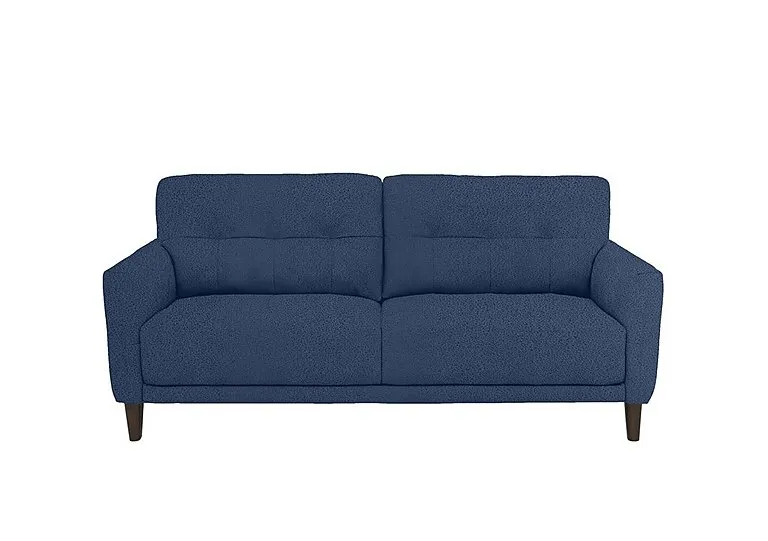 Uno Fabric 3 Seater Sofa - Blue