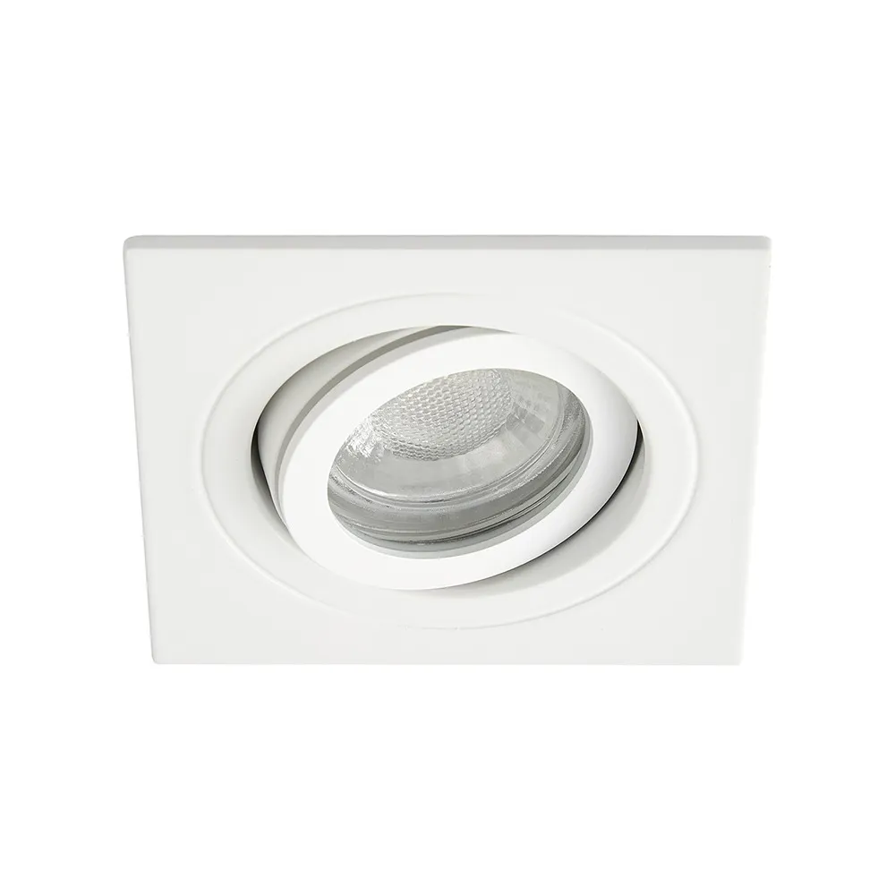 Sym Square IP65 Tiltable Downlight, White 1