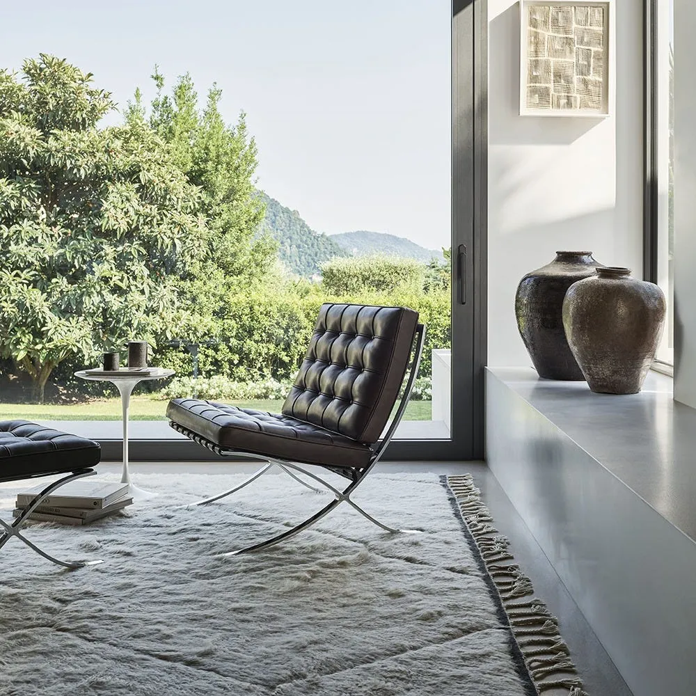 Knoll Barcelona Relax Chair Venezia Leather Dark Brown 4