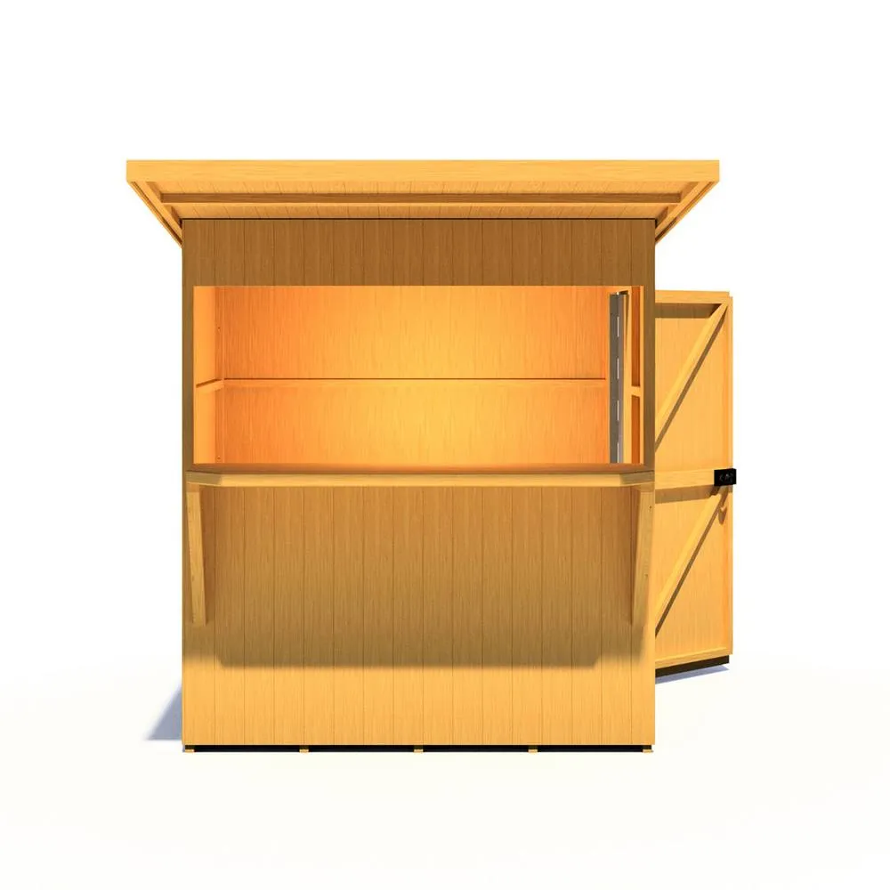 Shires Bar Pent 6 x 4 Feet Summerhouses in Light Brown