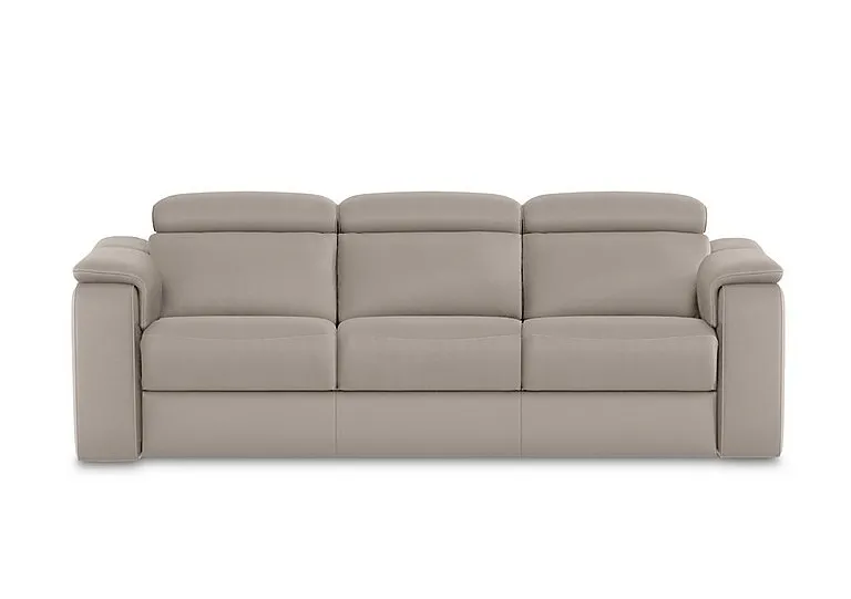 Canto 3 Seater 3 Cushion Leather Sofa