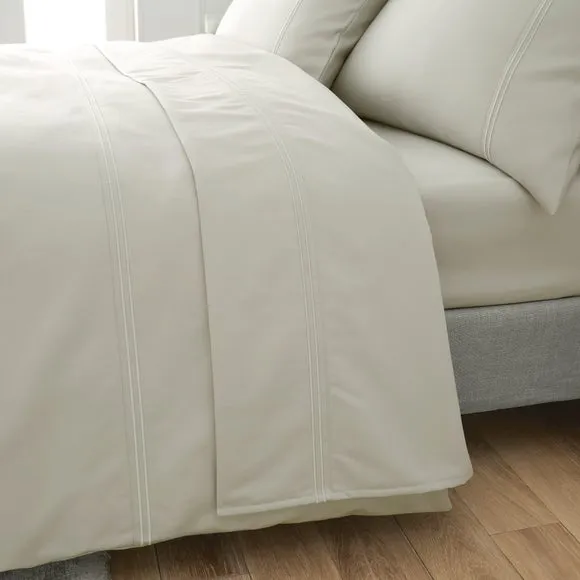 Dorma Egyptian Cotton Sateen 1200 Thread Count Flat Sheet 1
