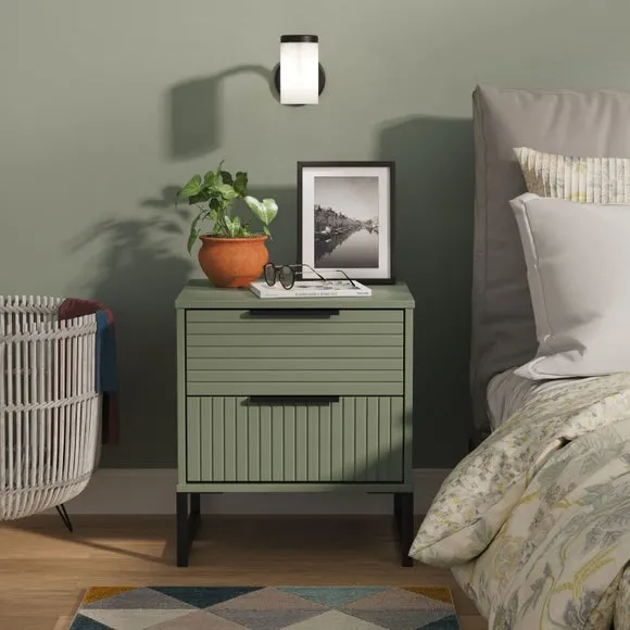 Harborne 2 Drawer Bedside Table 1