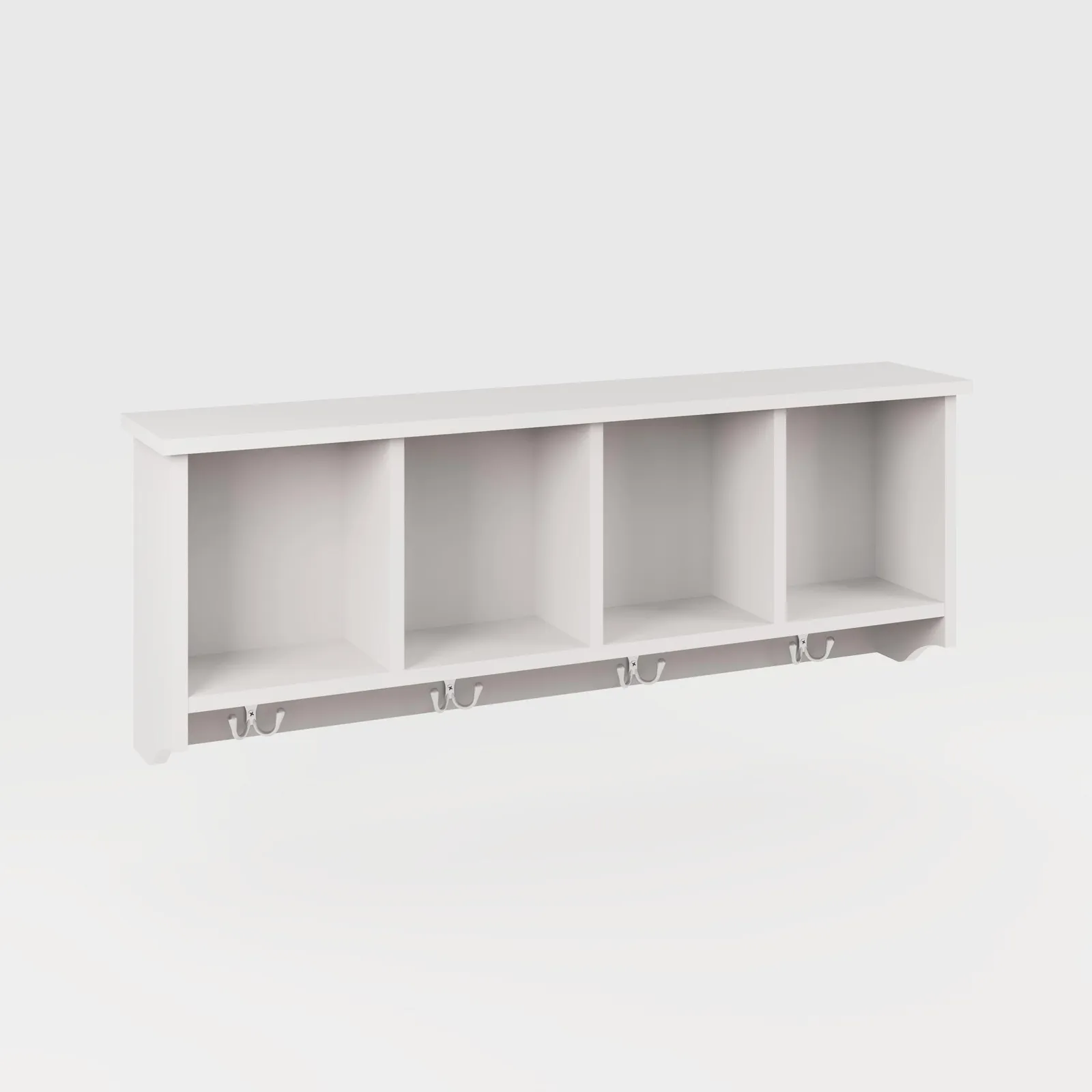 GFW Kempton Wall Rack in White 2