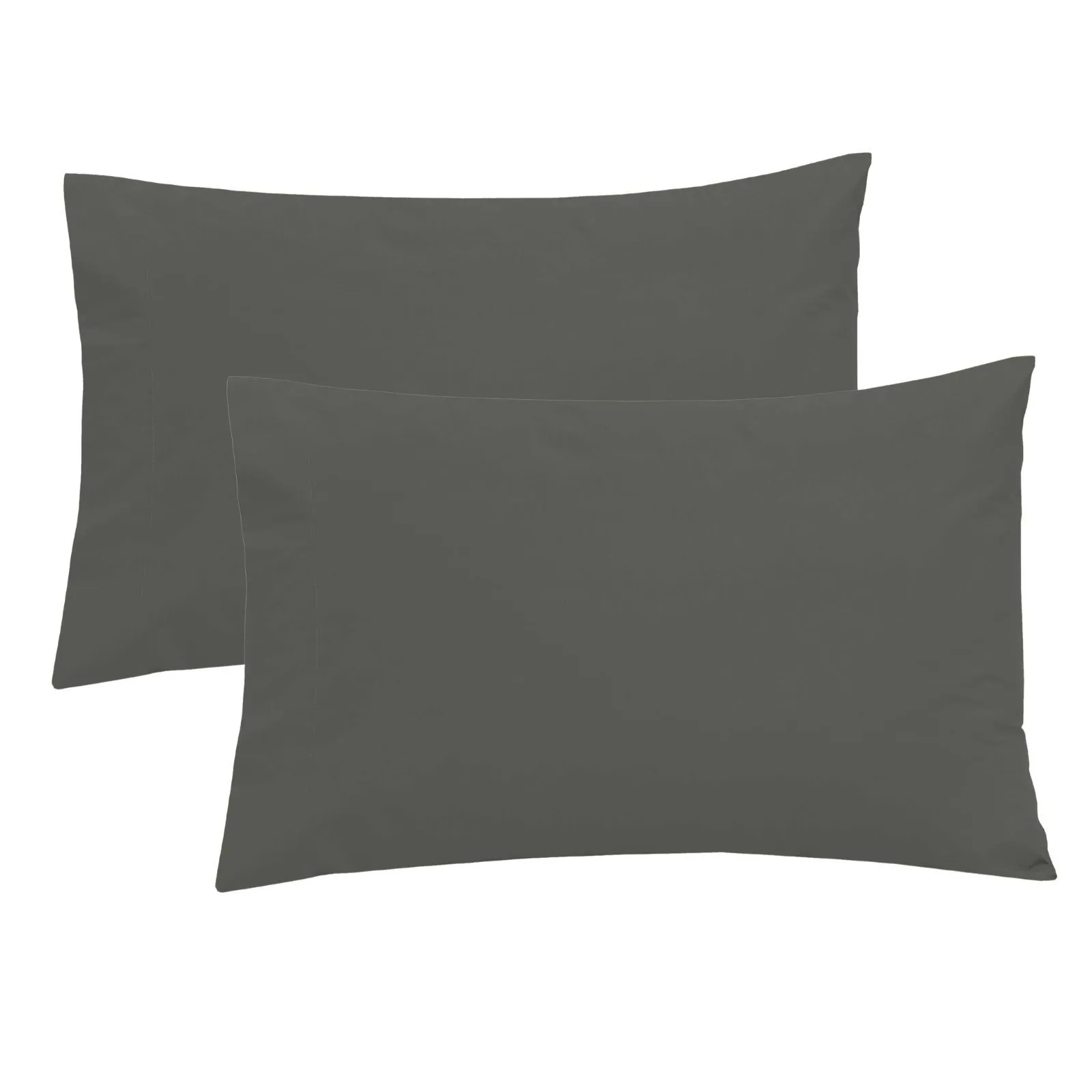 Smart Living Polycotton Bed Linen Luxury Fitted Bedsheet or Pillowcase Non Iron in Charcoal 1