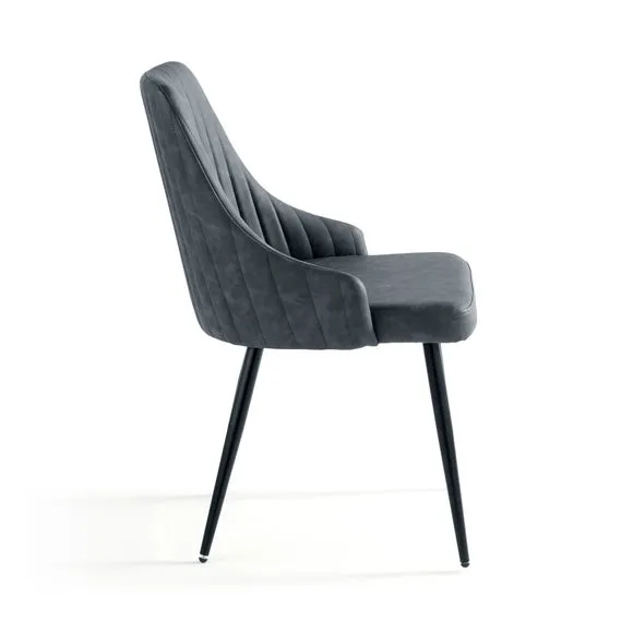 Shea Set of 2 Dining Chairs, Faux Leather 3