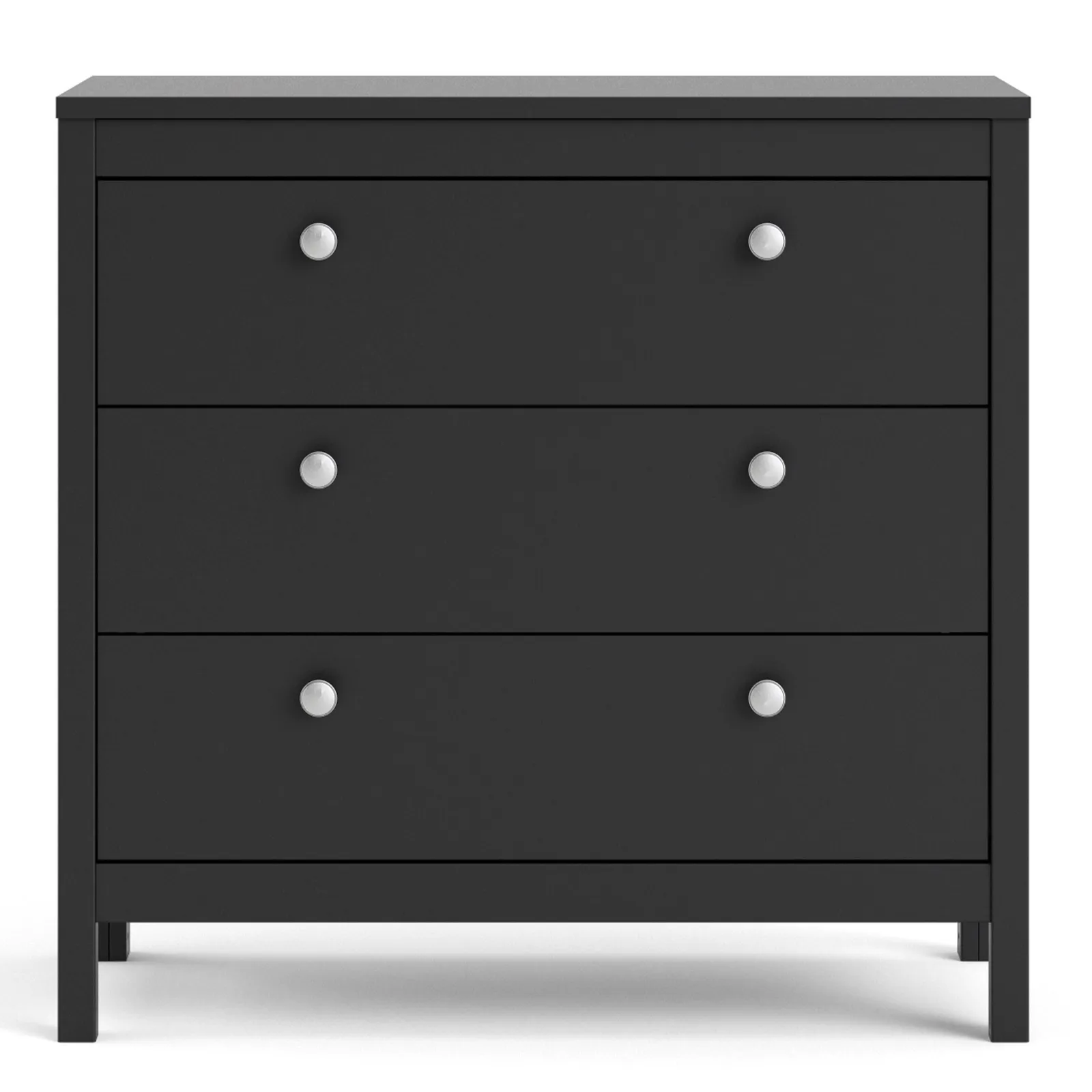 Furniture To Go Madrid Chest 3 Drawers in Black 2