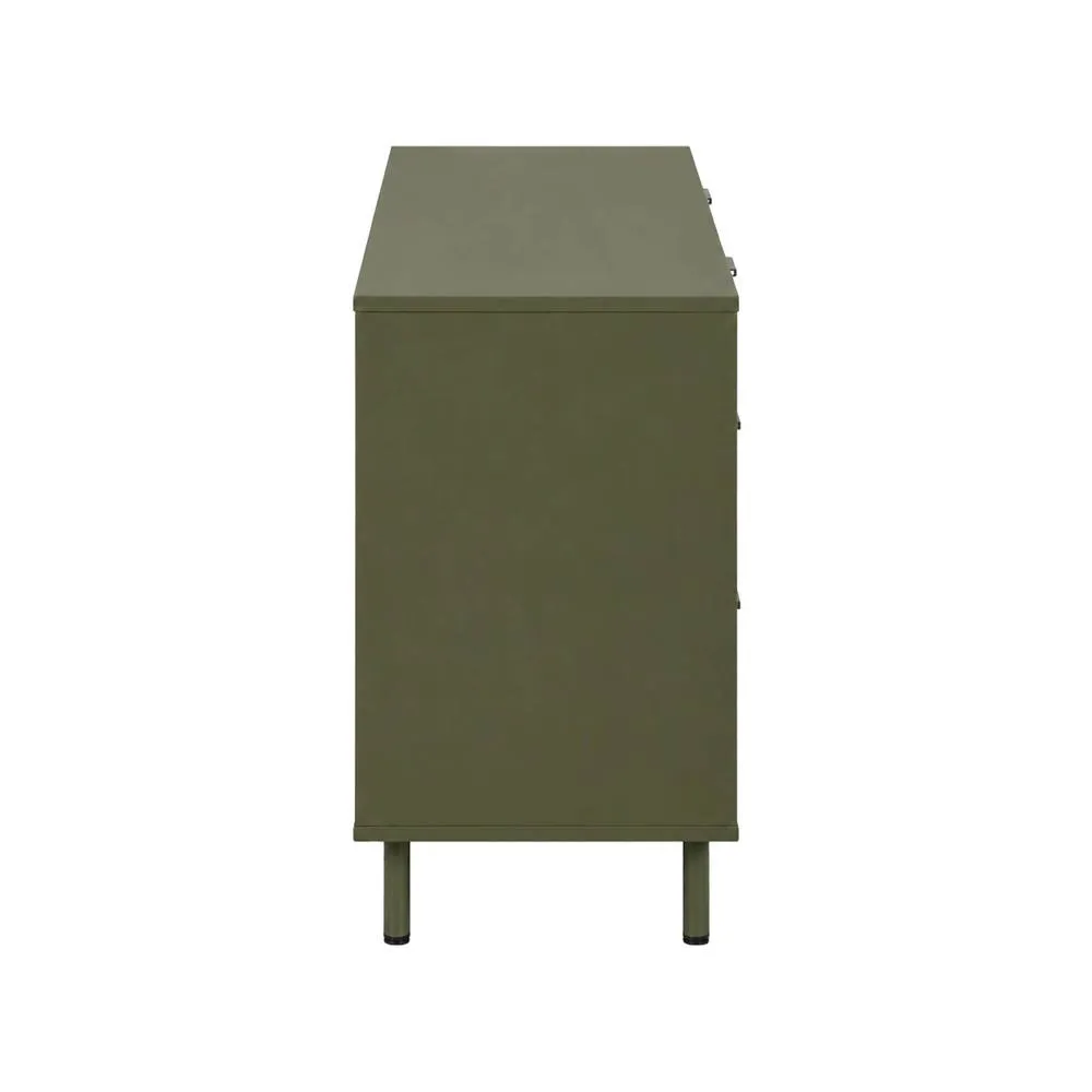 sweeek Chest of 6 drawers wood decor & metal in Khaki 6