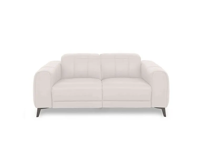 Ezra 2 Seater Leather Sofa - Cotton