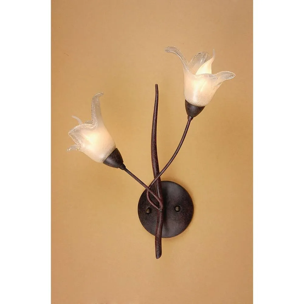Netlighting (0024 005) Florida Wall Lamp Switched 2 Light E14 BrownBlack Oxide in Brown 2