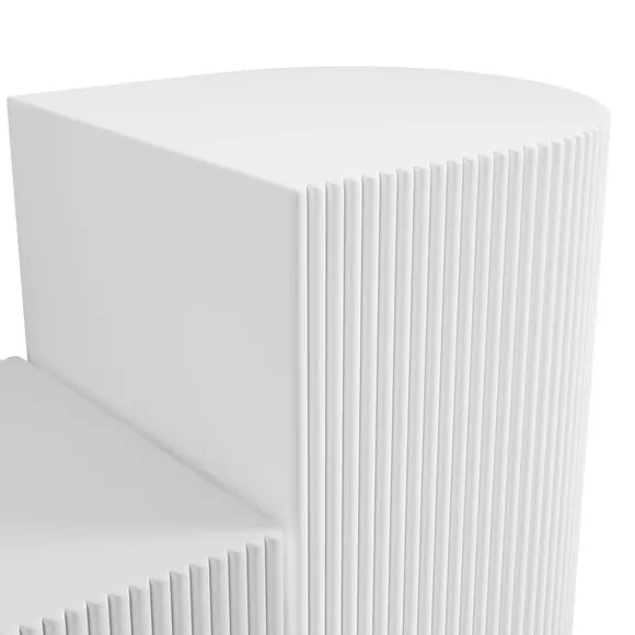 Return - Reed Set of 2 Side Tables, White 4