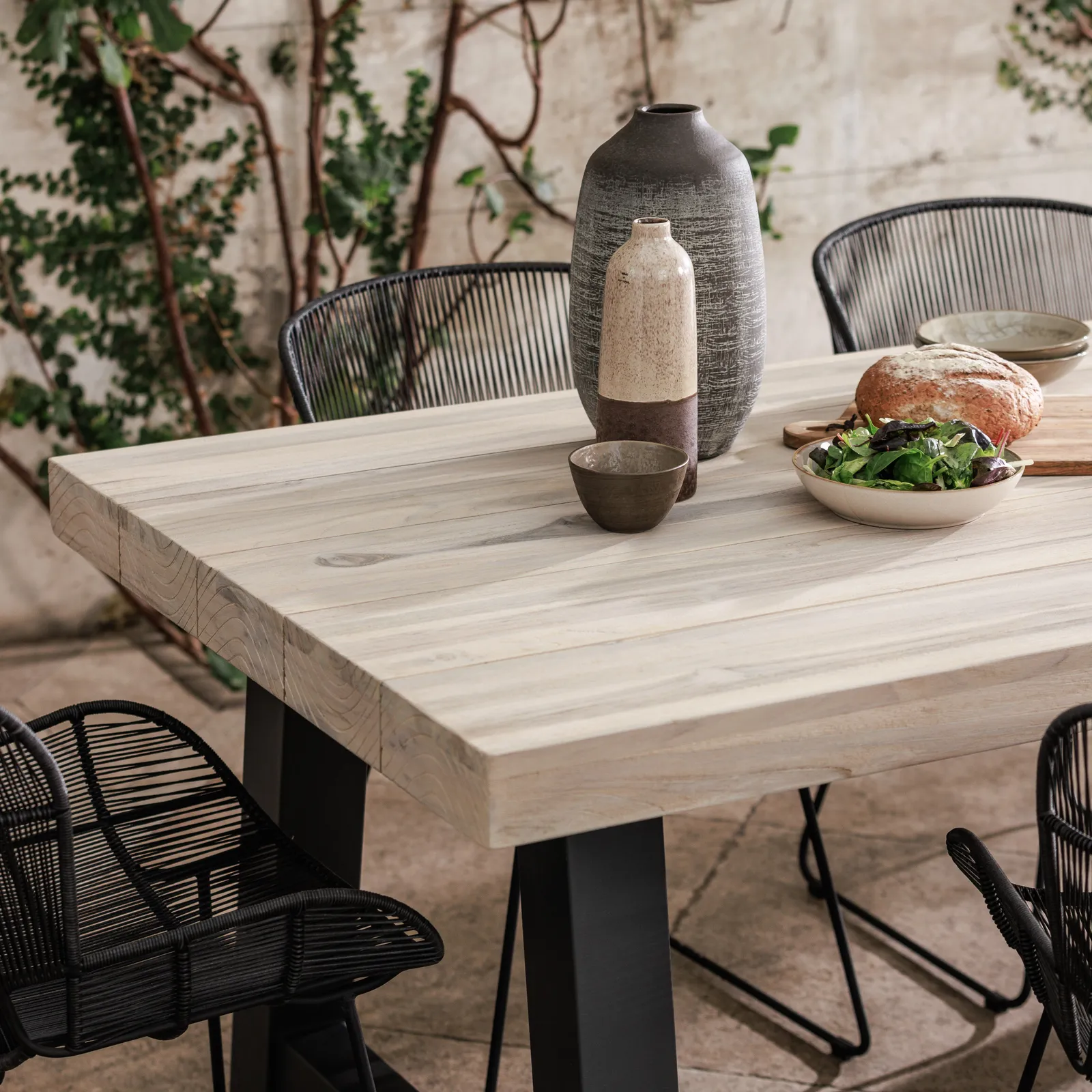 Beach Dining Table 195X95Cm, Teak, Neutral | W195cm | Barker & Stonehouse 4