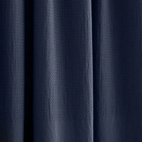 Newston Waffle 100% Cotton Slot Top Curtains 3