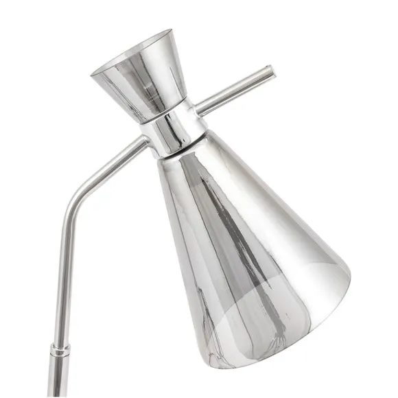 Monroe Waisted Glass and Metal Table Lamp 4