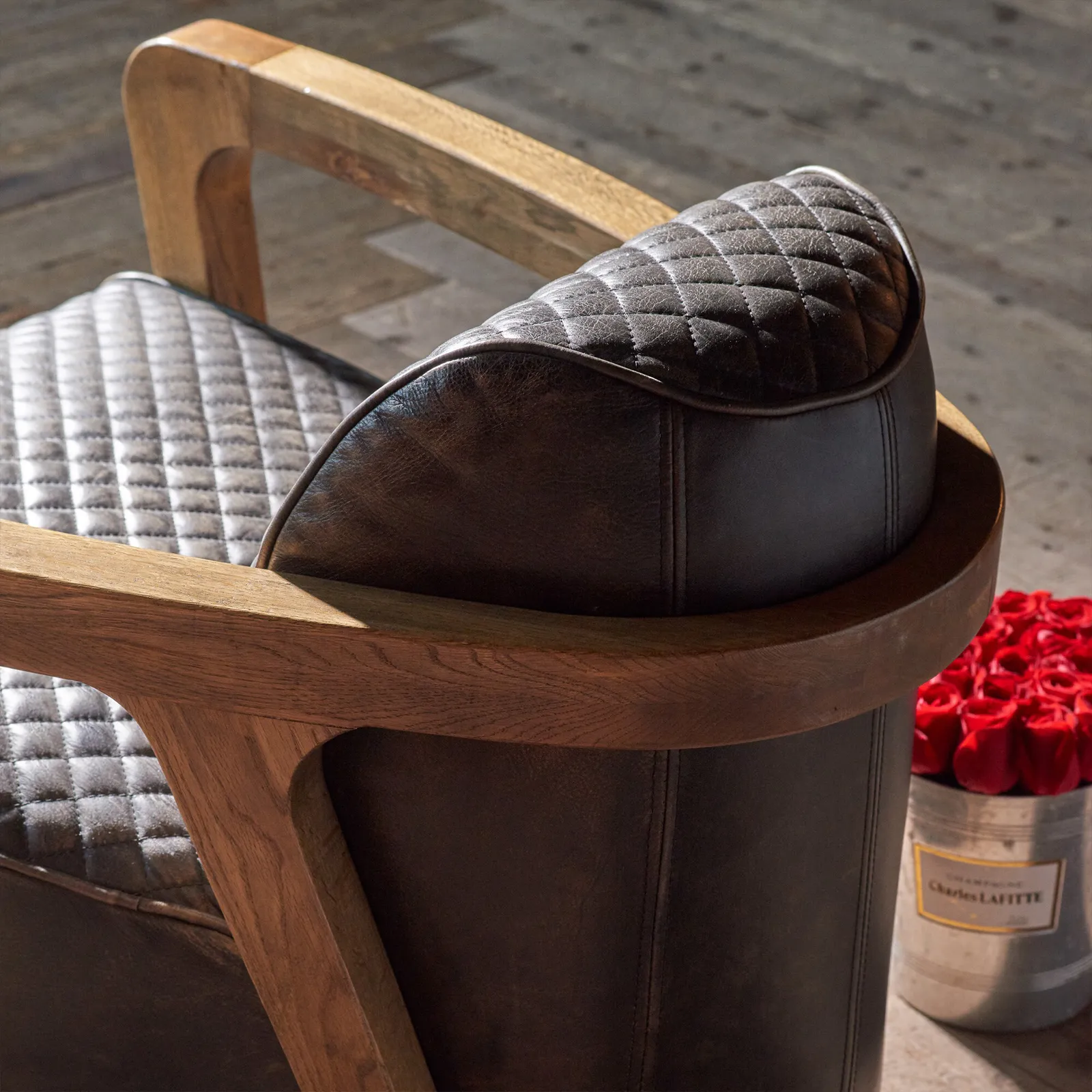 Timothy Oulton Wildcat Armchair, Brown Leather | Barker & Stonehouse 6