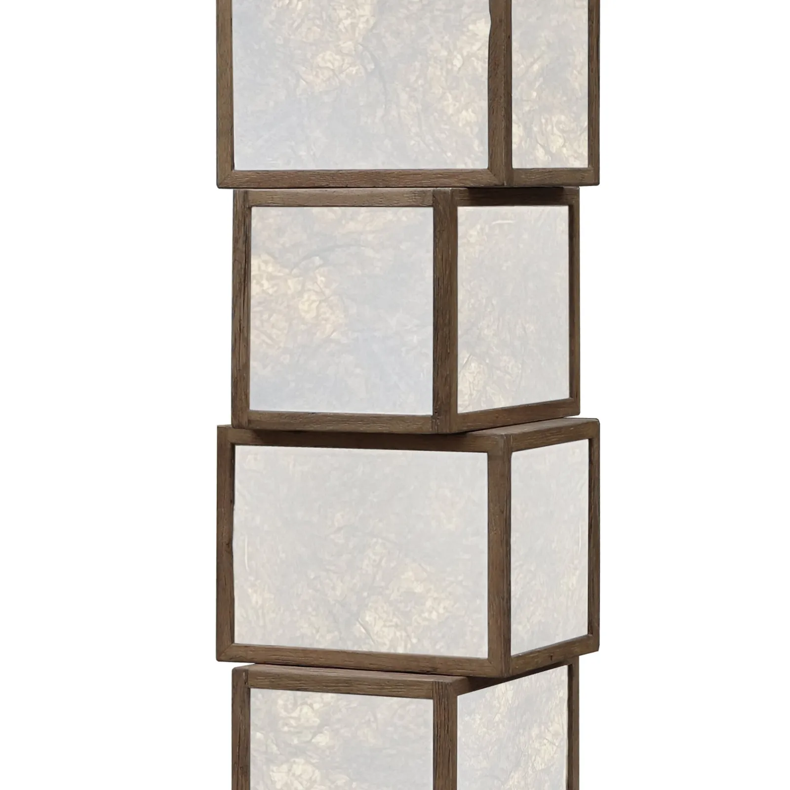 Chinese Style Floor Lamp 40X40X151Cm, White Oak | Barker & Stonehouse 3