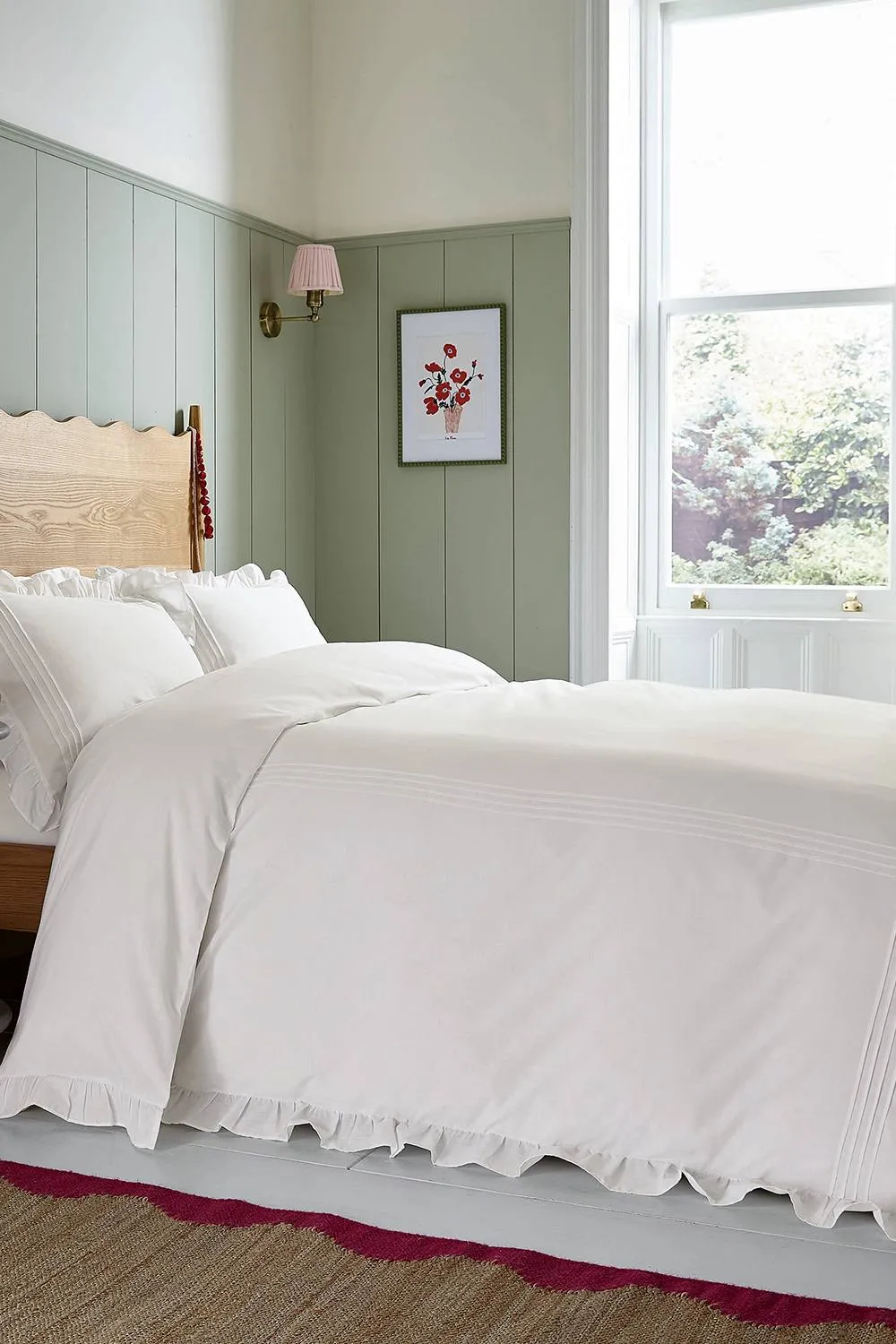 Helena Springfield 'Evie Pintucks' Cotton Duvet Cover Set in White