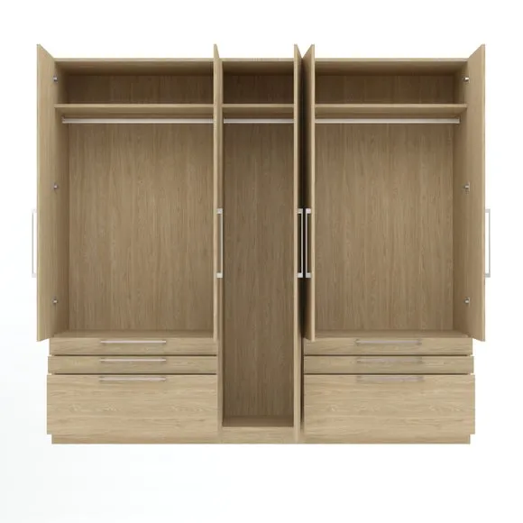 Foster 5 Door 6 Drawer Wardrobe 4