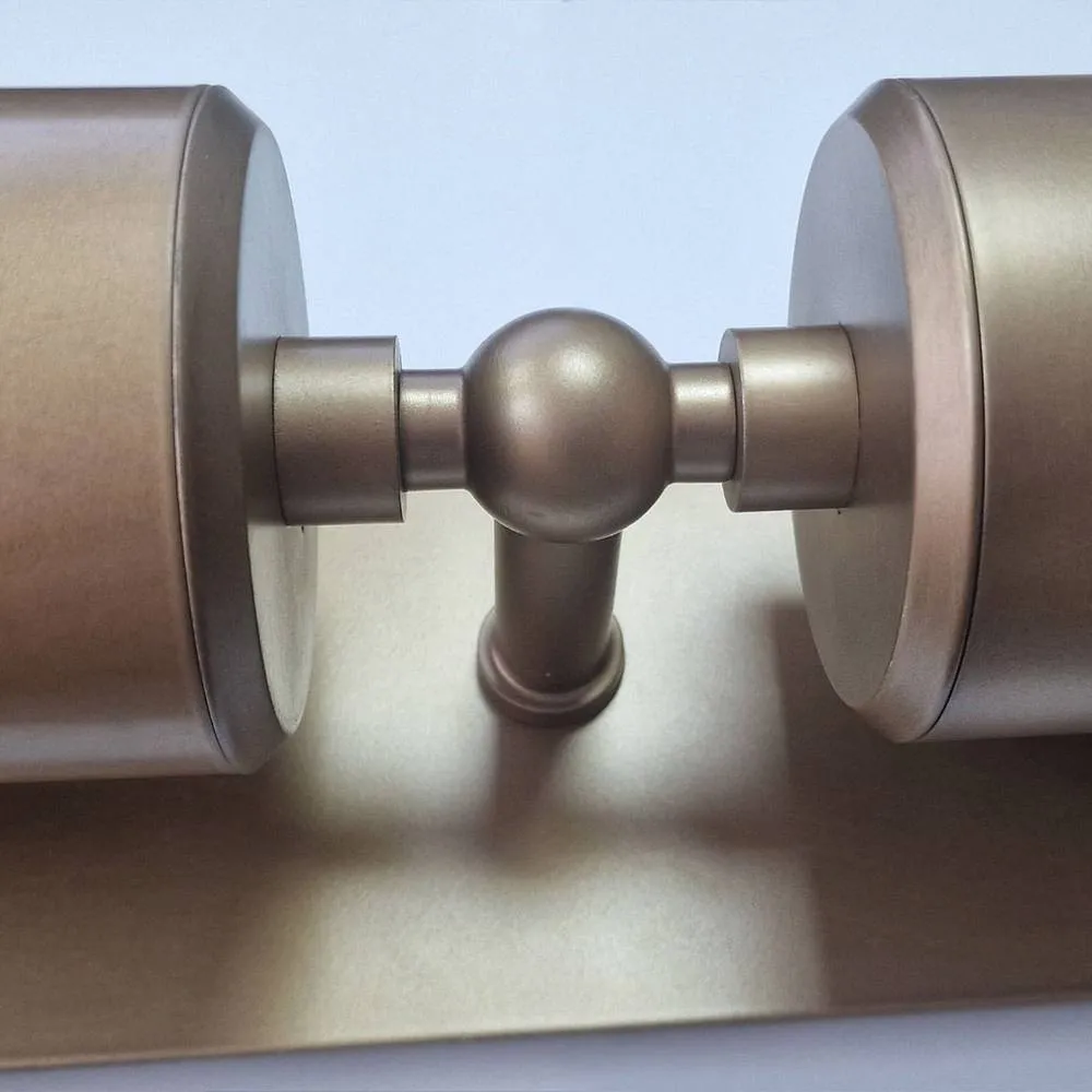 Netlighting Pratt Up Down Spot Light Heritage Brass 3000K IP44 in Gold 3