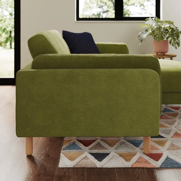 Newton Luxe Chenille Corner Chaise Sofa 2