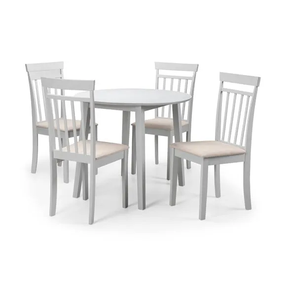 Coast Set of 2 Dining Chairs, Faux Linen 6