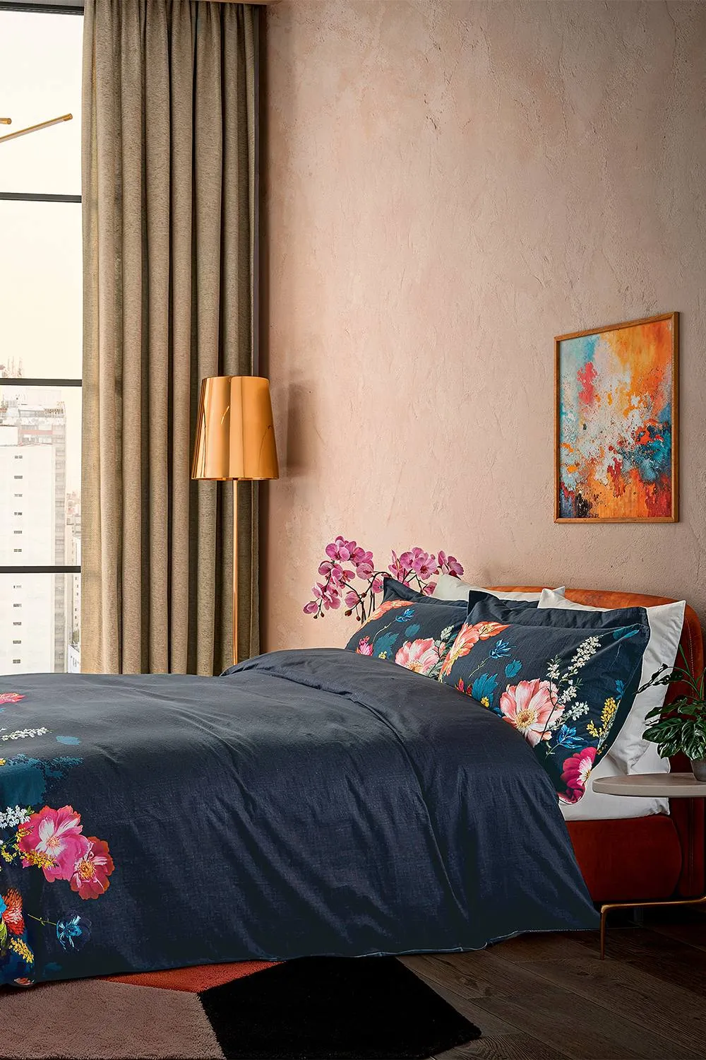 Ted Baker 'Berry Sundae' Cotton Duvet Cover Set in Navy 2