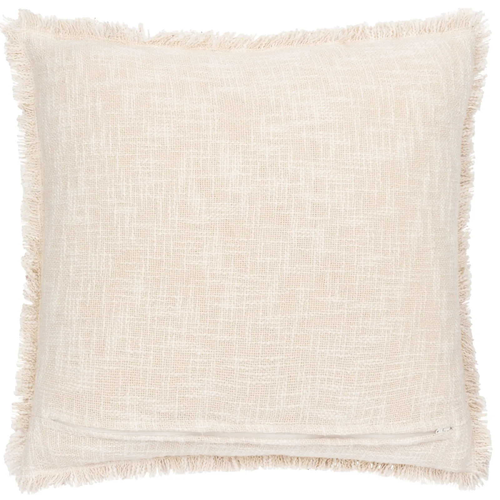 Paoletti Durelle 100% Cotton Paisley Fringed Cushion in Pale Pink 3
